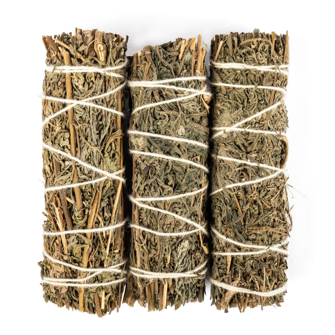 Räucherbündel-Set: Weißer Salbei, Beifuß &amp; Lavendel, 3 Stück