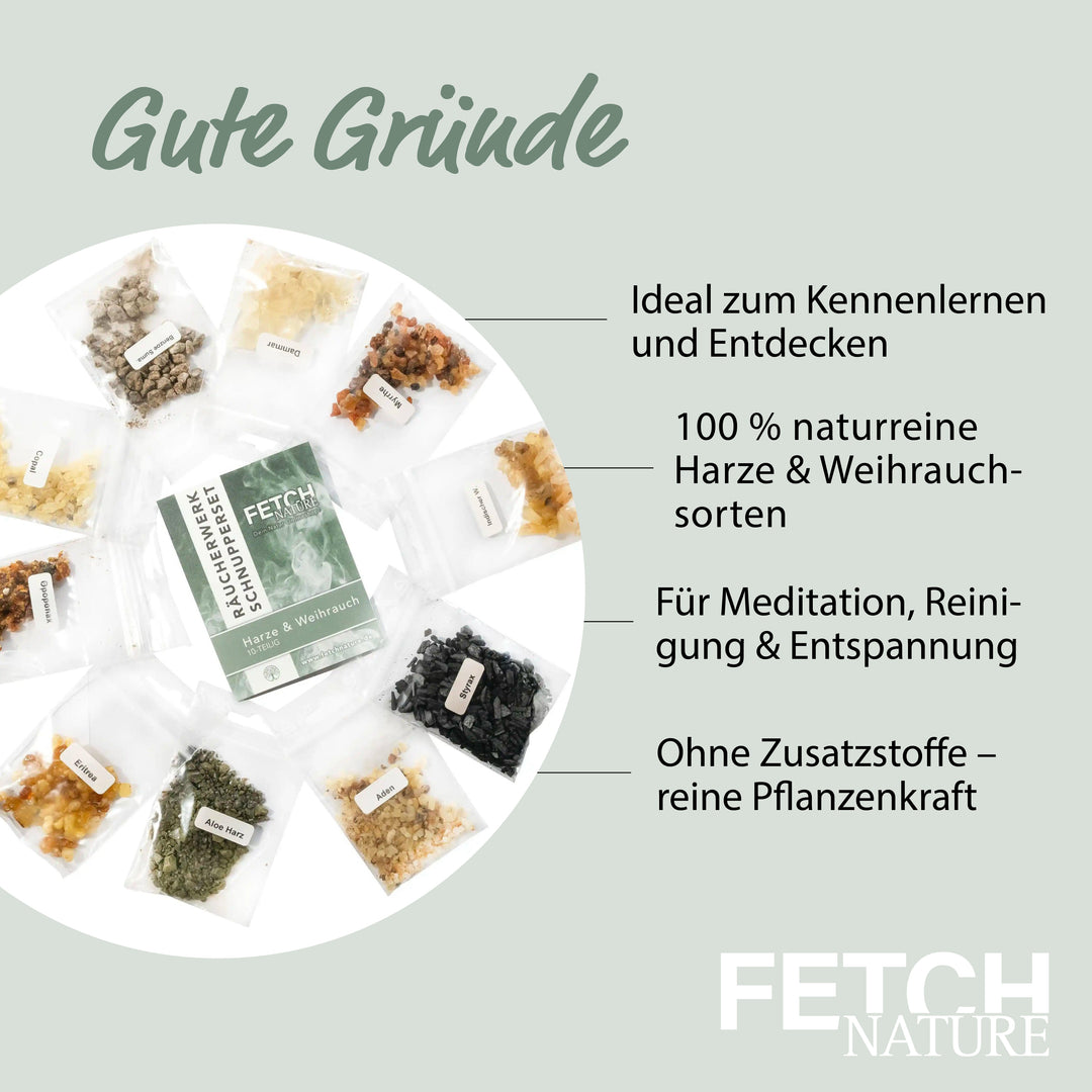 Schnupperset „Harze &amp; Weihrauch“