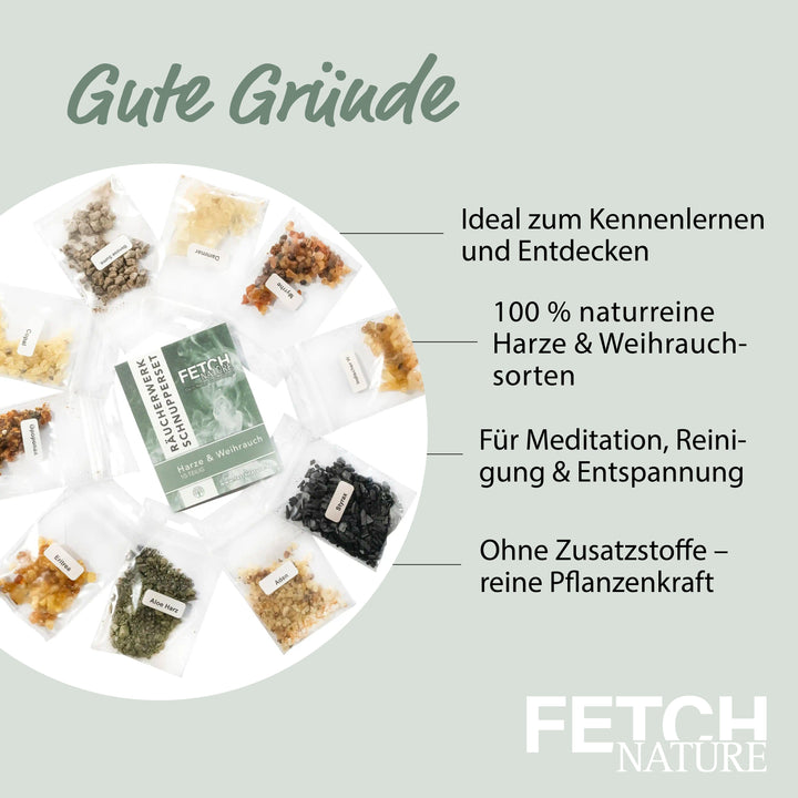 Schnupperset „Harze &amp; Weihrauch“