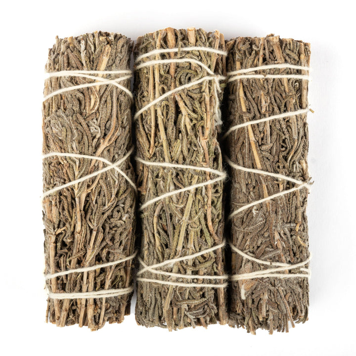 Räucherbündel-Set: Weißer Salbei, Beifuß &amp; Lavendel, 3 Stück